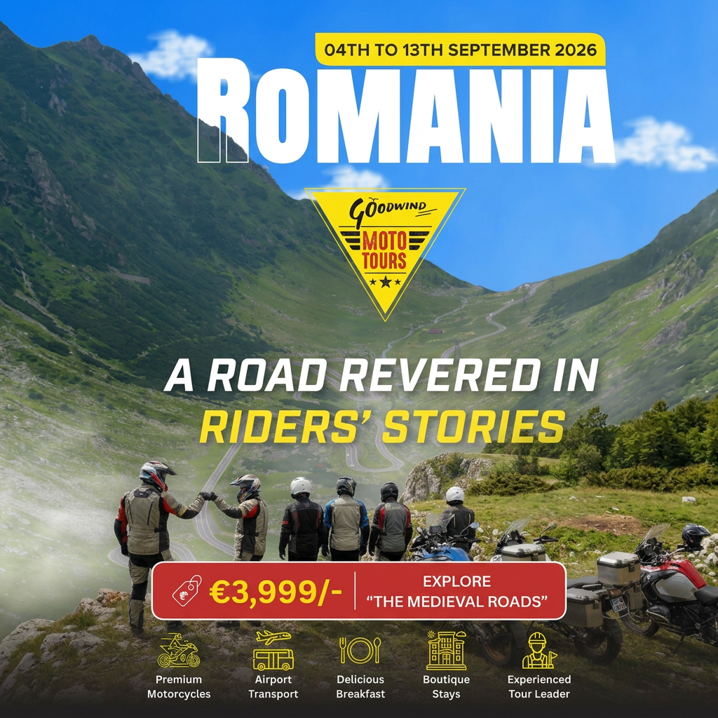Goodwind Moto Tours Facebook ad: Ride Romania’s Most Legendary Roads