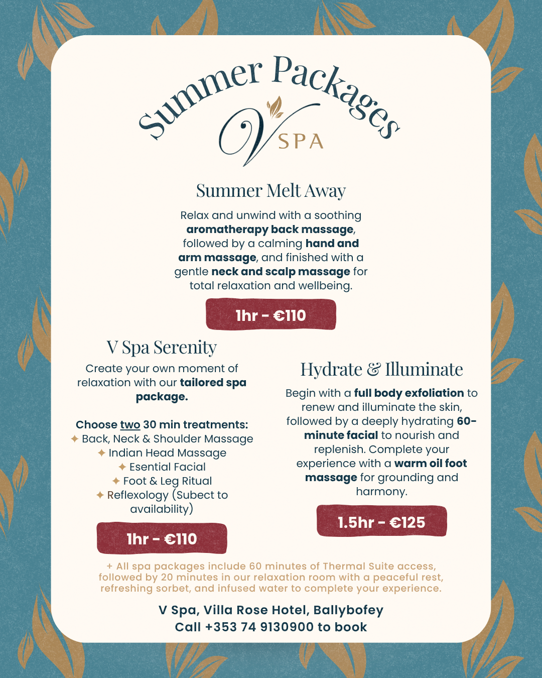 The V Spa Facebook ad from Jun 25, 2026