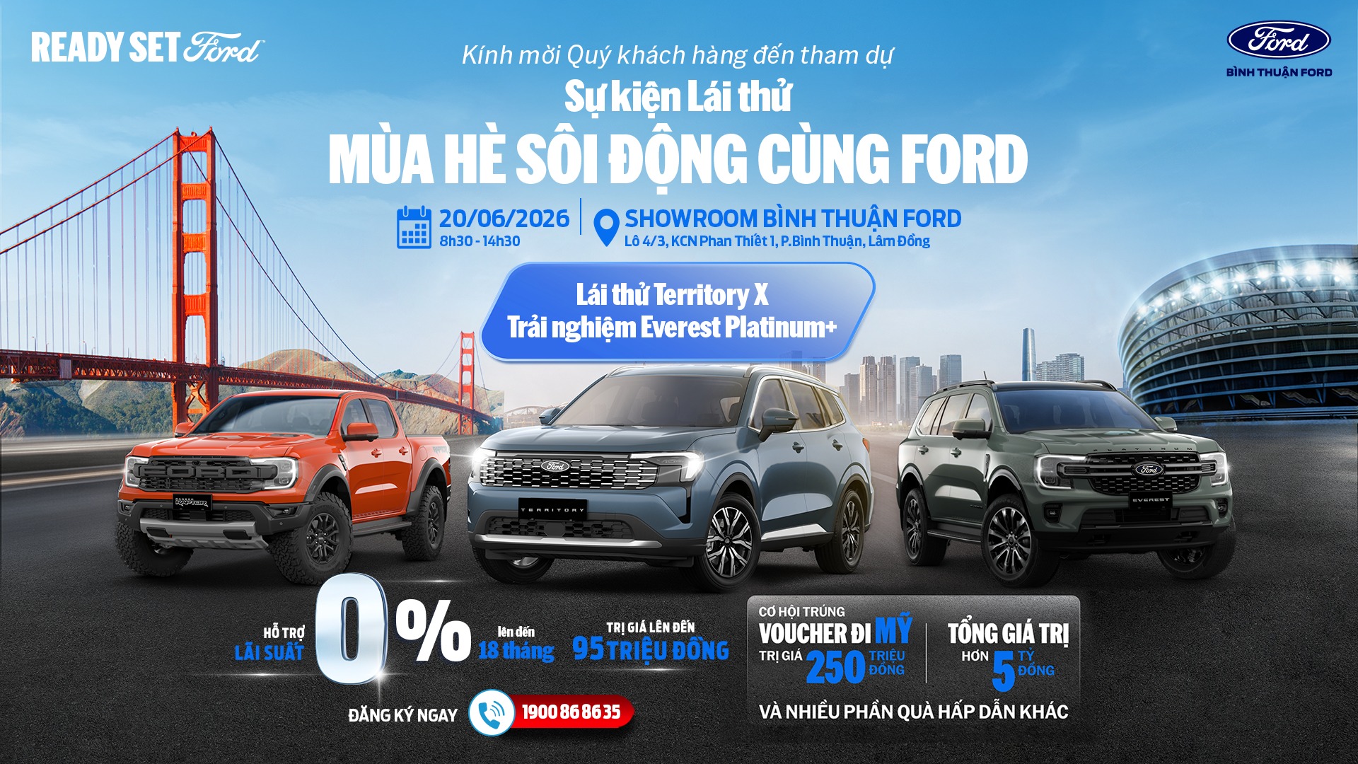 Bình Thuận Ford Facebook ad: Buổi sáng chốt xe, buổi chiều săn vé…