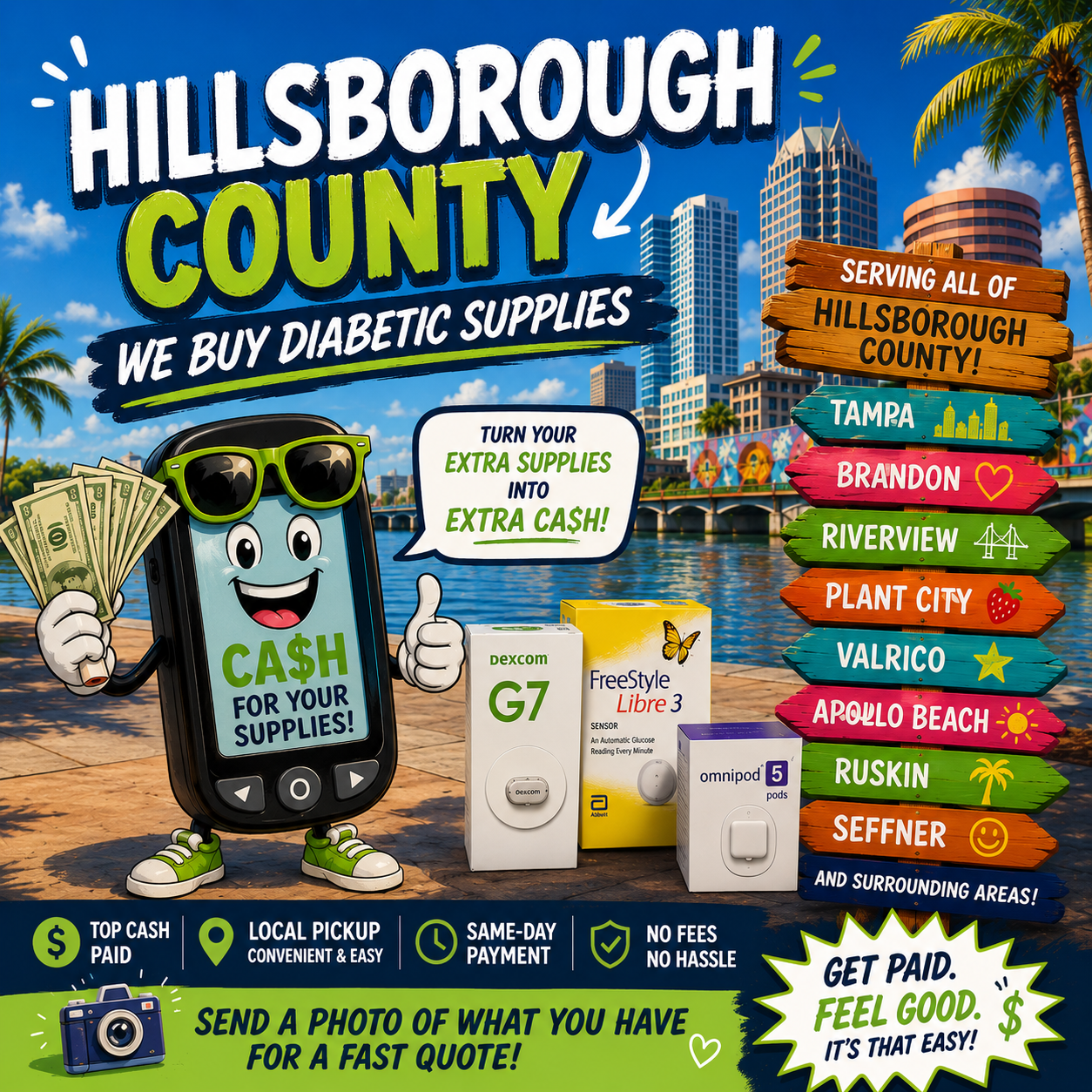 Test Strip Depot- Cash For Diabetic Supplies  Facebook ad