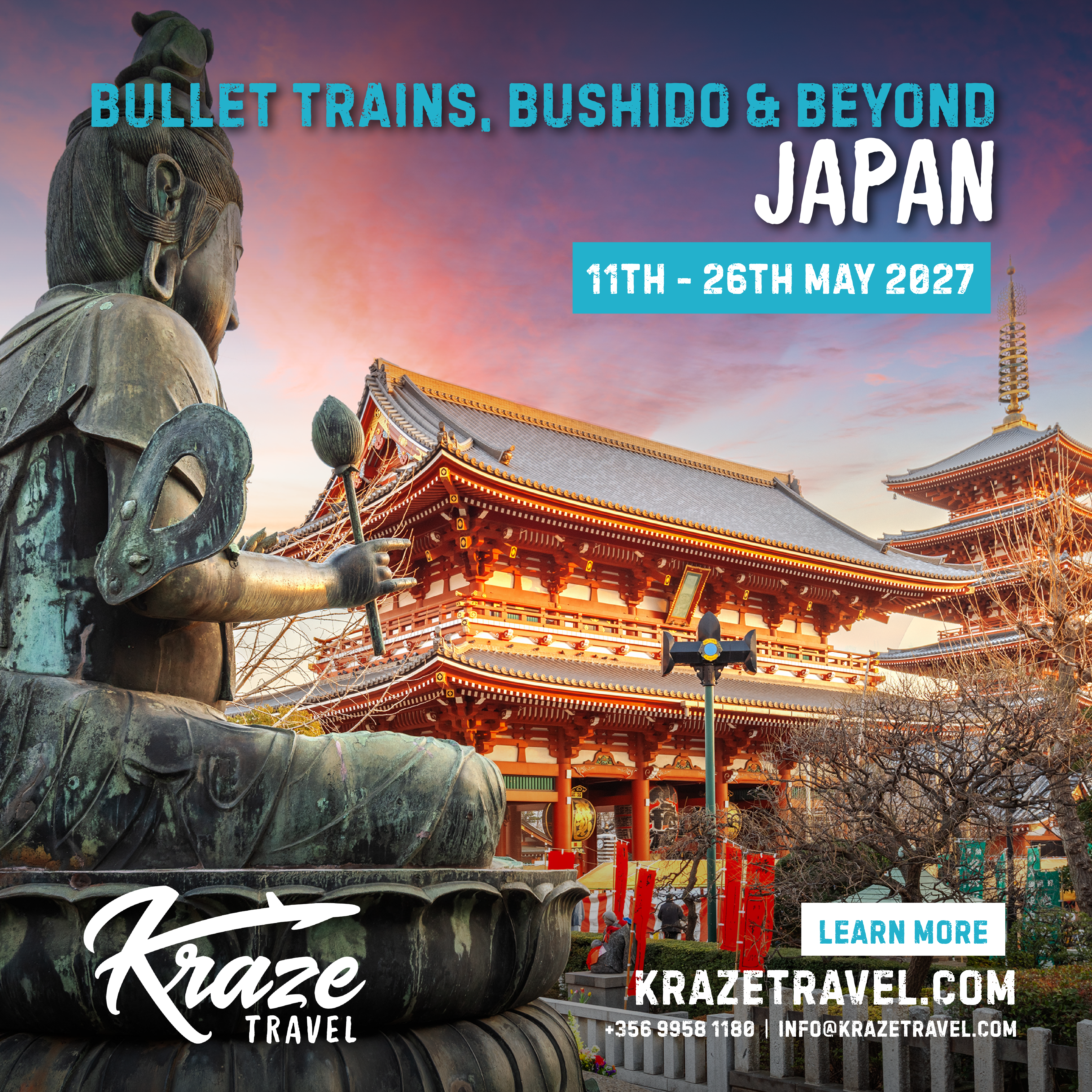 Kraze Travel Facebook ad: Get the full itinerary and prices!