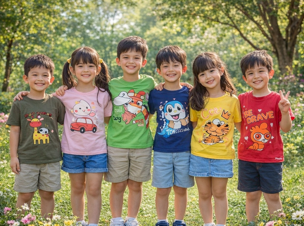 เสื้อยืดเด็กถูกมาก Facebook ad: สั่งซื้อทักแชทได้เลยน้าา
