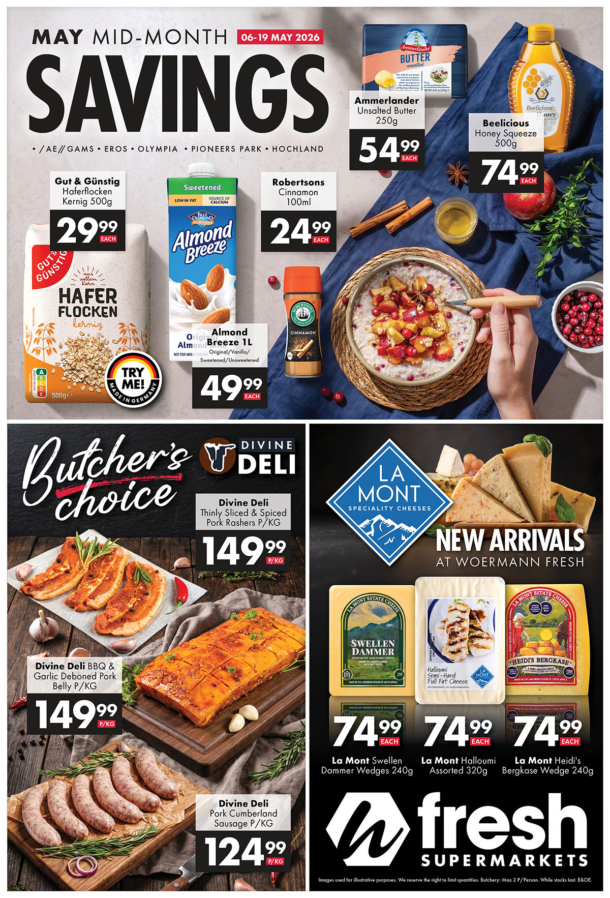 Woermann Fresh Facebook ad: Fresh Flavours, Serious Savings!