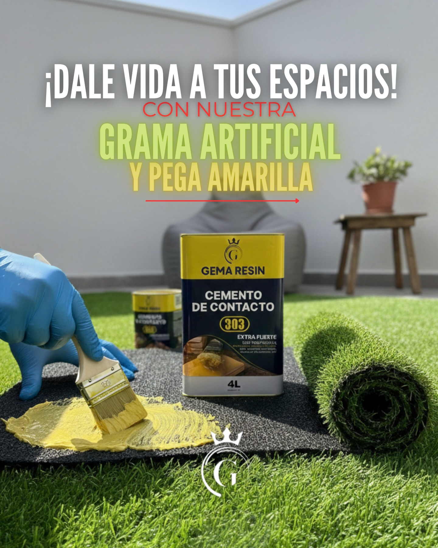 Gema Resin Facebook ad: Chatea con nosotros