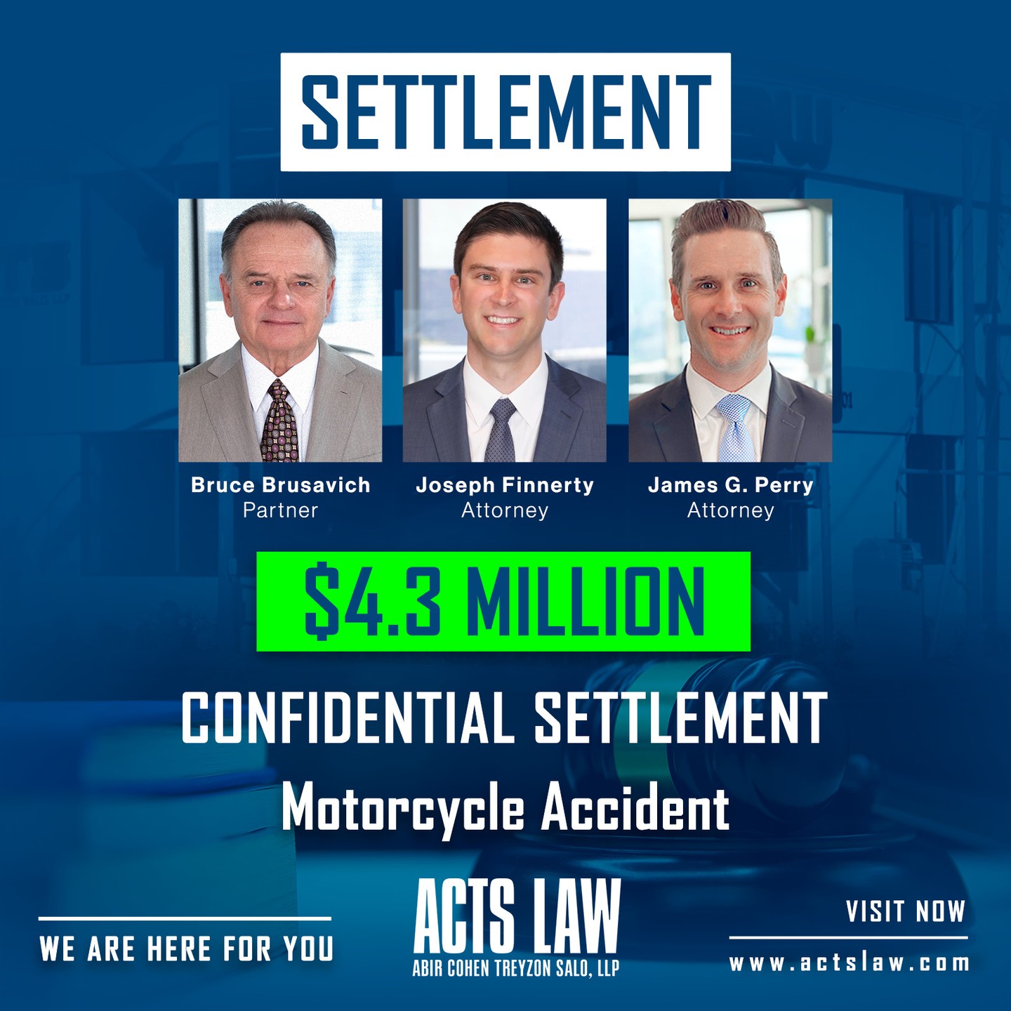actslaw Facebook ad: NEW SETTLEMENT ALERT
