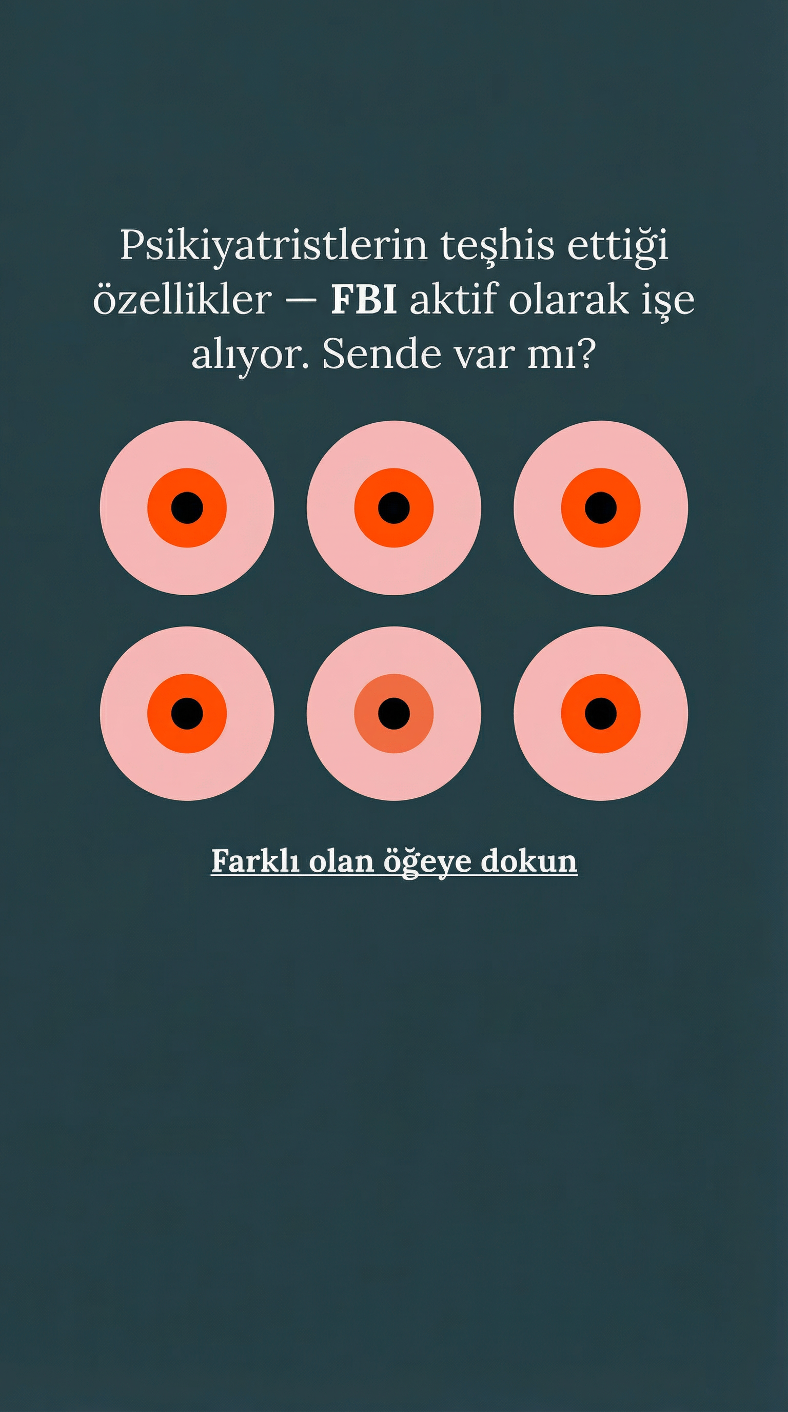 International Brain Test Facebook ad
