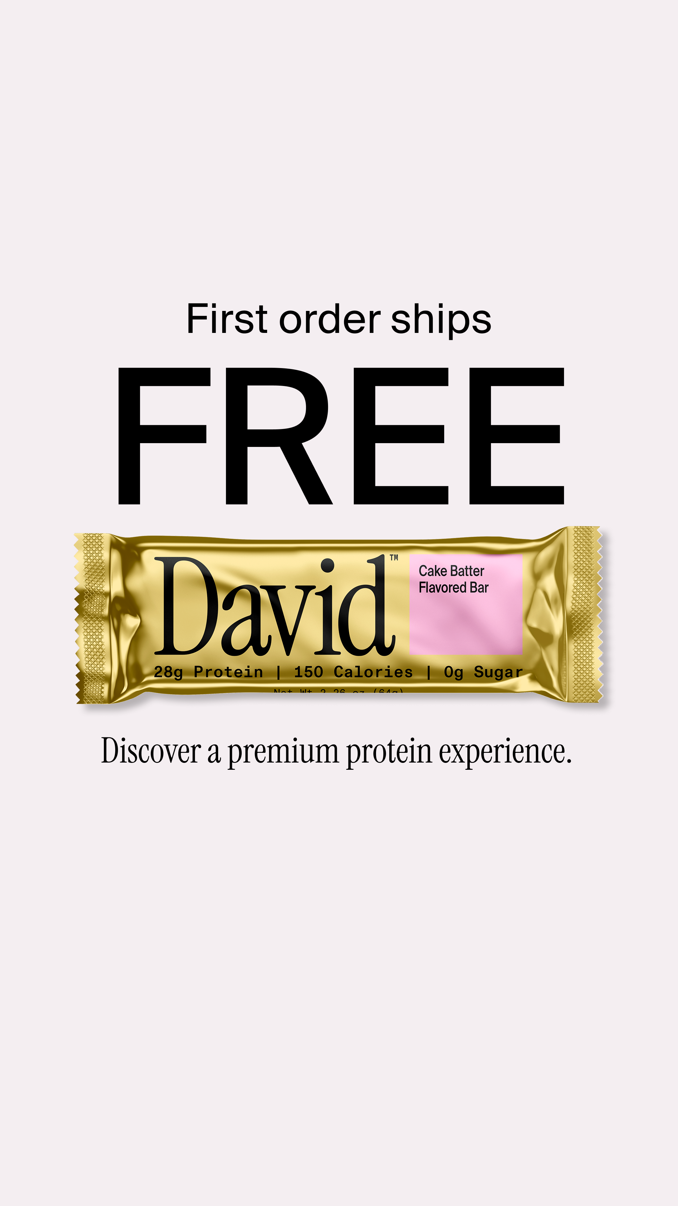 David Protein Facebook ad