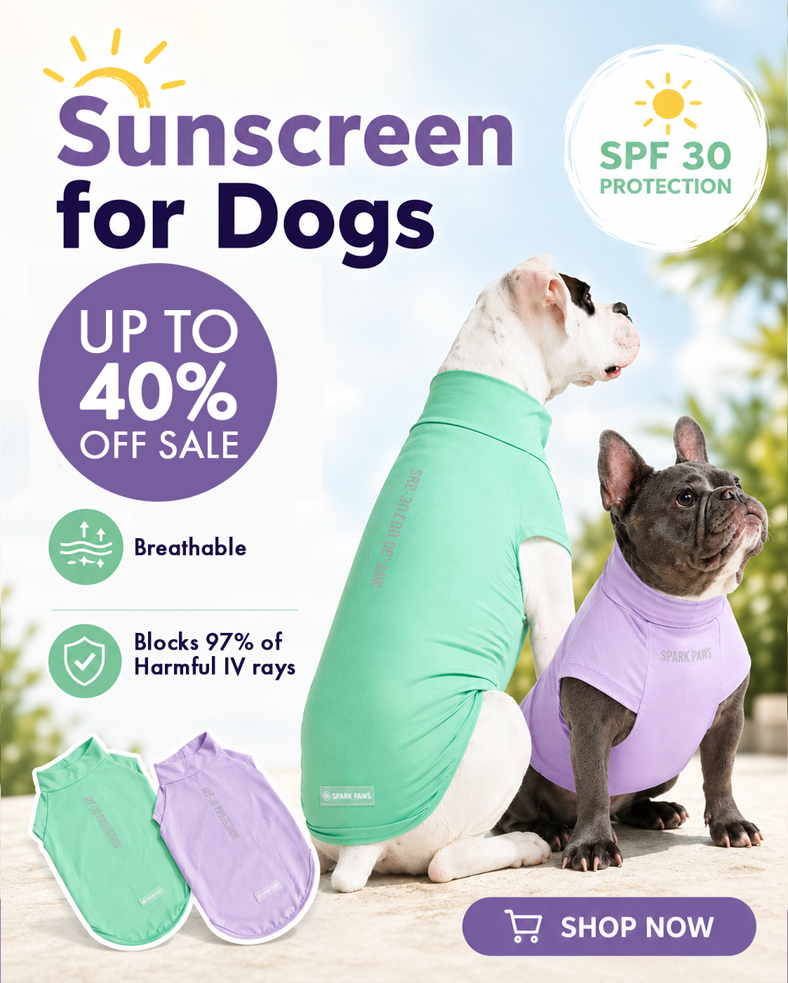 Spark Paws Facebook ad