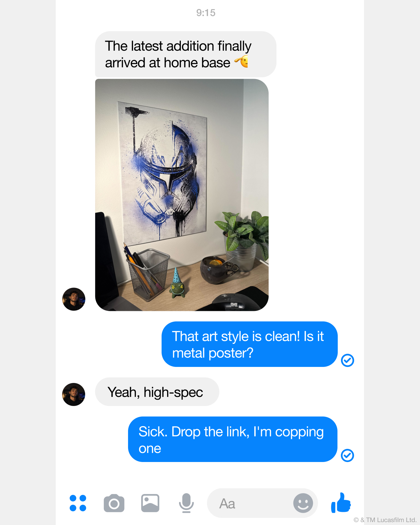 Displate Facebook ad