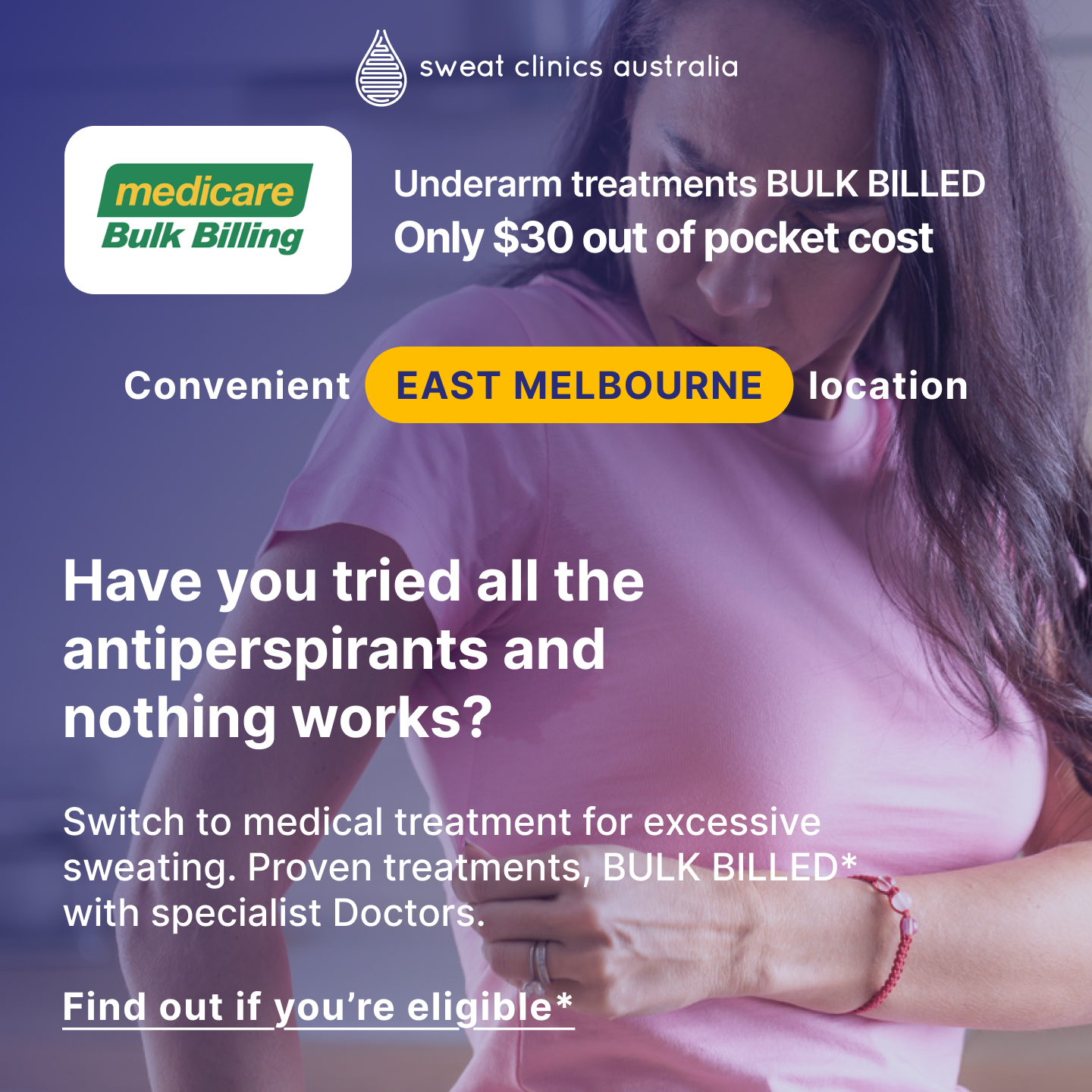Sweat Clinics Australia Facebook ad