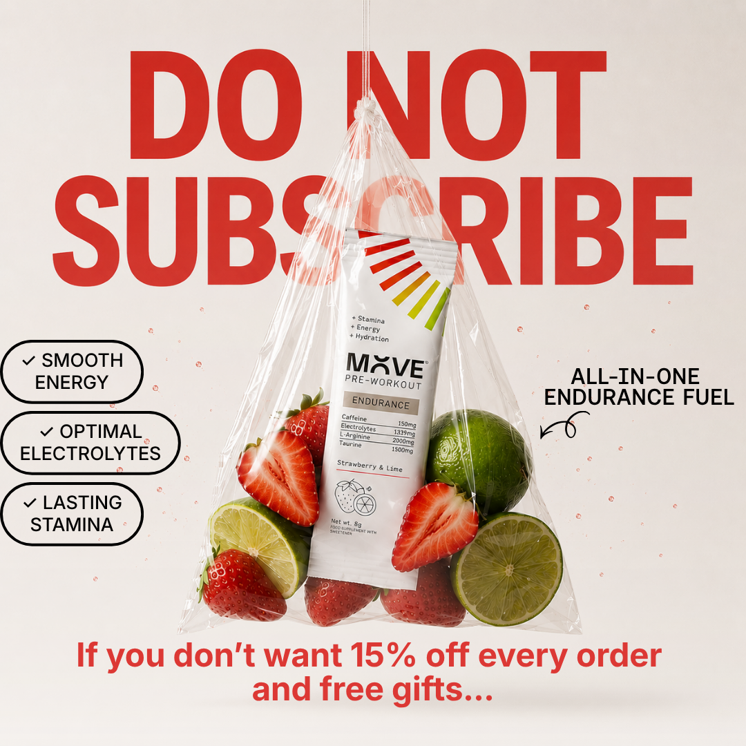 MOVE Pre-Workout Facebook ad