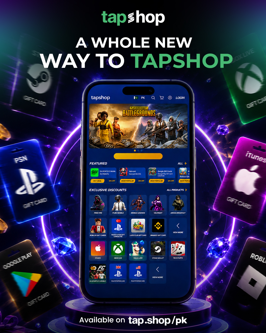 Tapshop Facebook ad