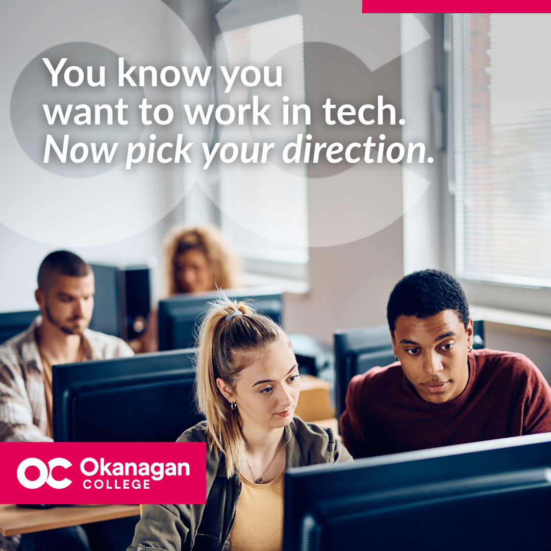 Okanagan College Facebook ad from Jul 28, 2026