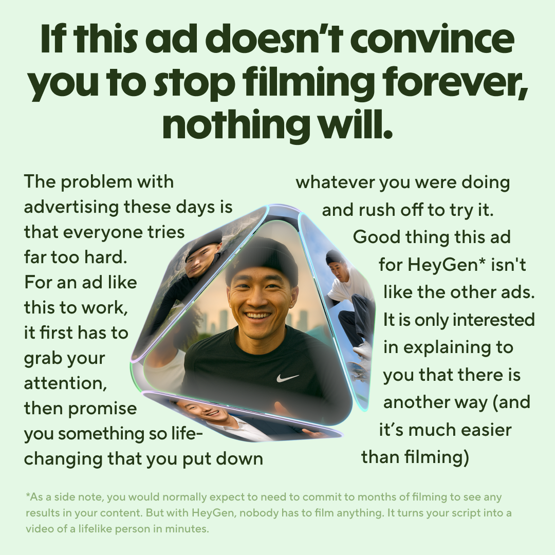 HeyGen Facebook ad