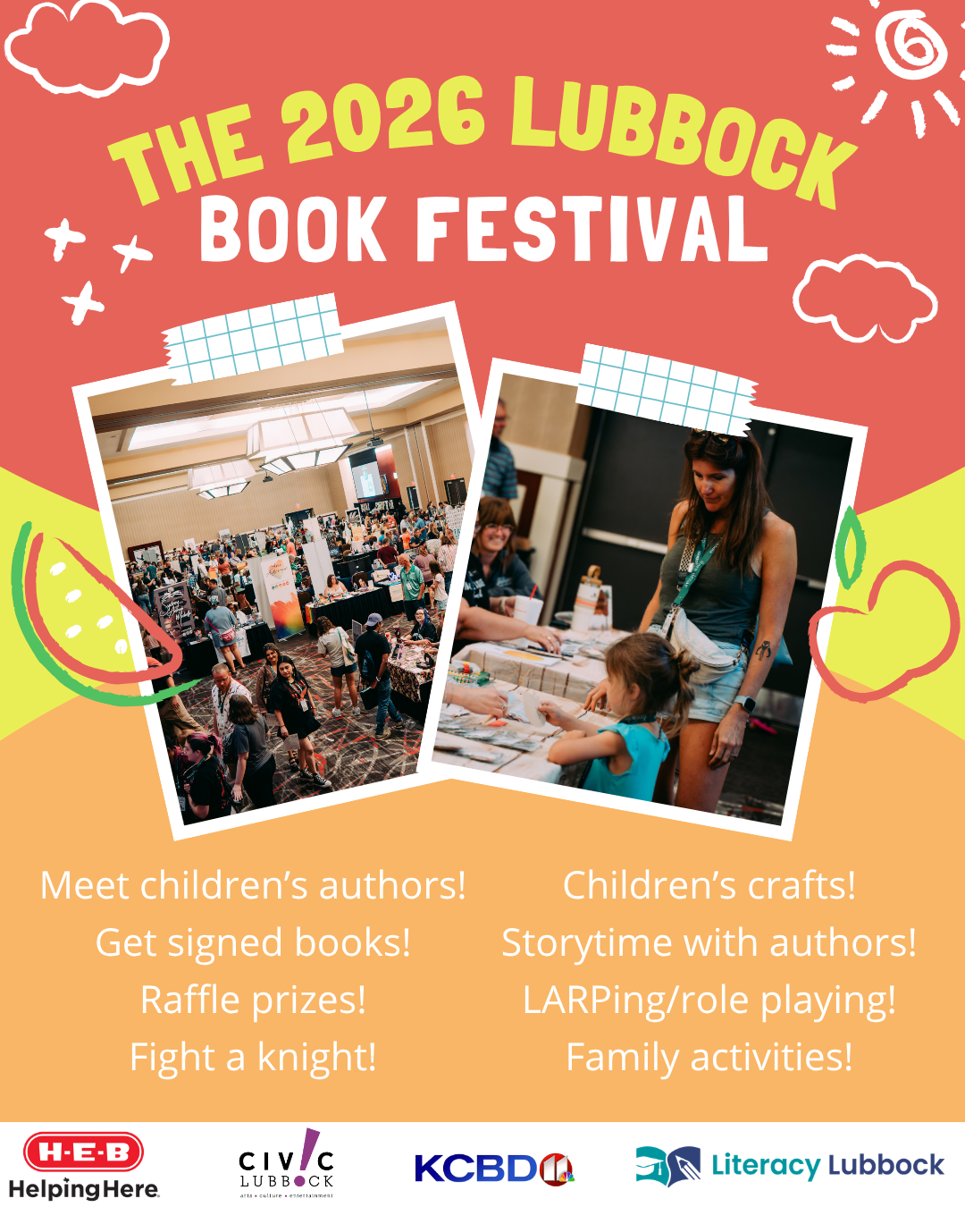 Lubbock Book Festival Facebook ad: Looking for a fun family adventure?