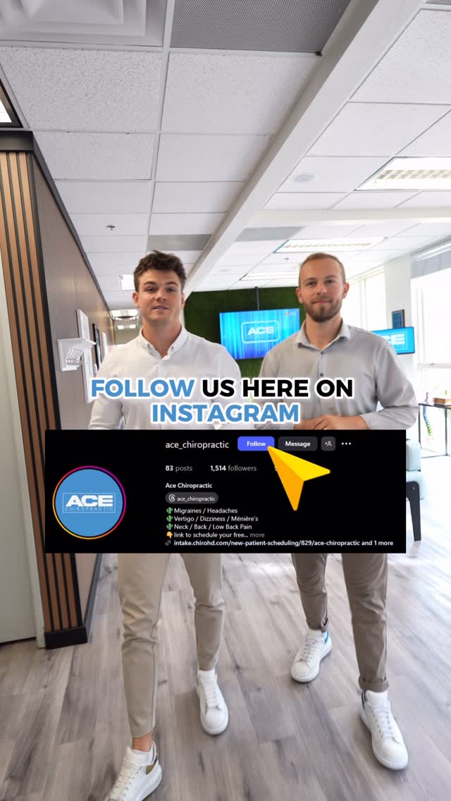 Ace Chiropractic Facebook ad: When the world won’t stop spinning, don’t chase…