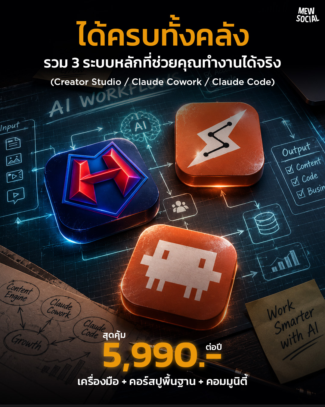Mew Social Facebook ad