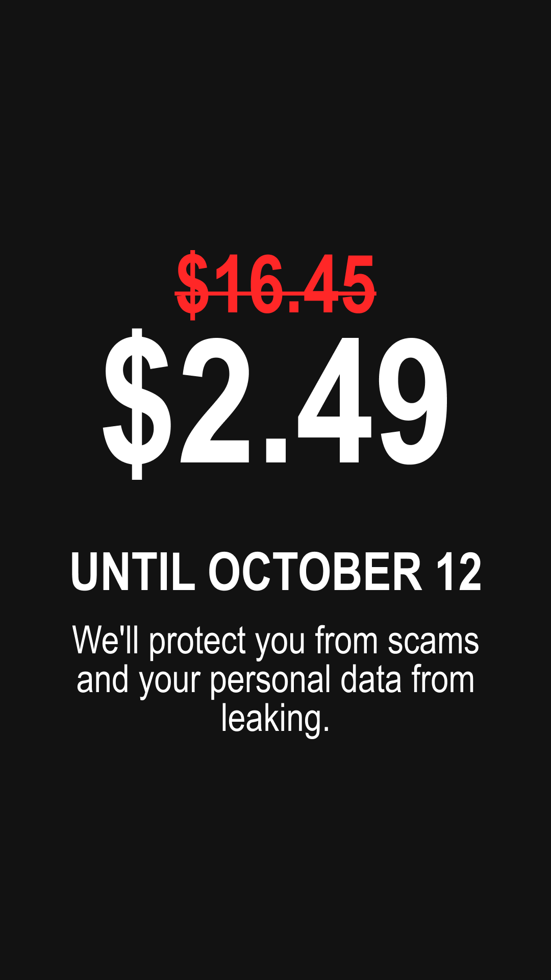 Surfshark Facebook ad: Surfshark from 85% off + 3 months extra