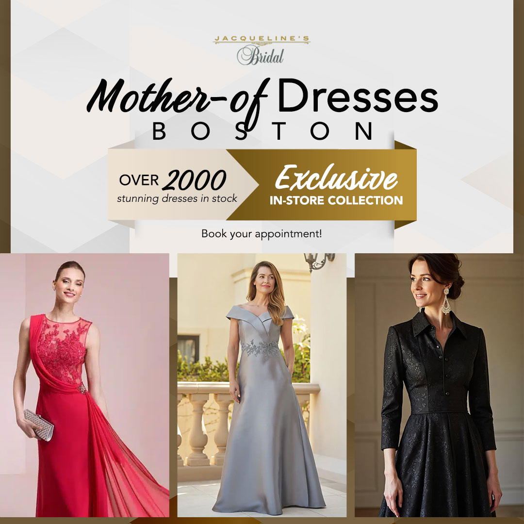 Jacqueline's Bridal Facebook ad: Effortless Elegance Designed for Her