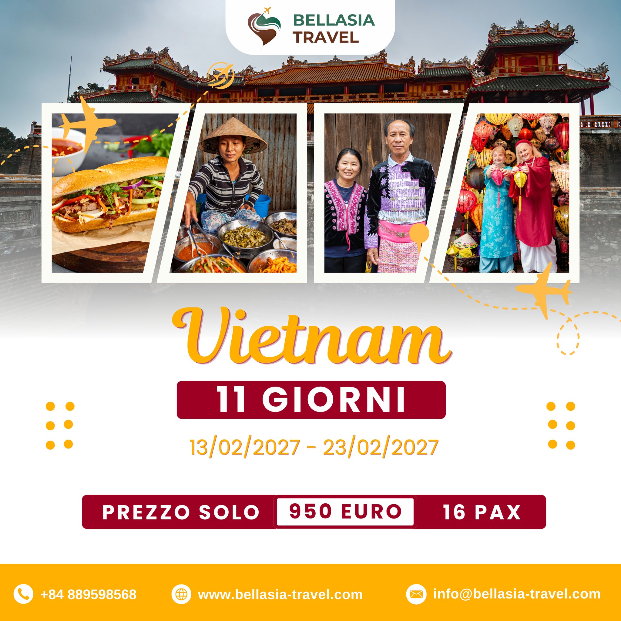 Bellasia Travel - Viaggio in Vietnam Facebook ad: 11 GIORNI IN VIETNAM: L'ARTE DI VIAGGIARE SENZA…