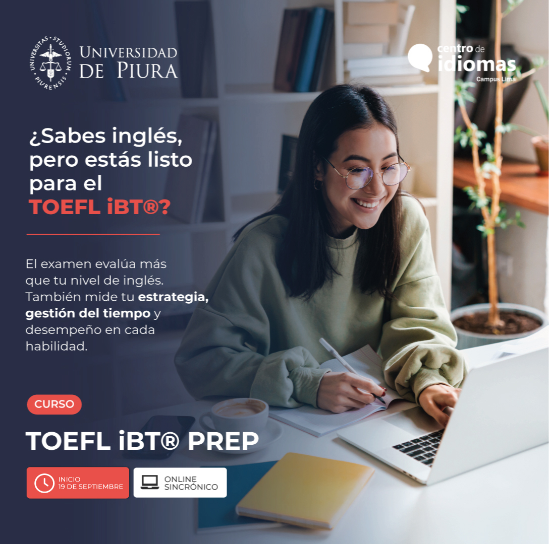 Centro de Idiomas UDEP Campus Lima Facebook ad: Mejora tu desempeño
