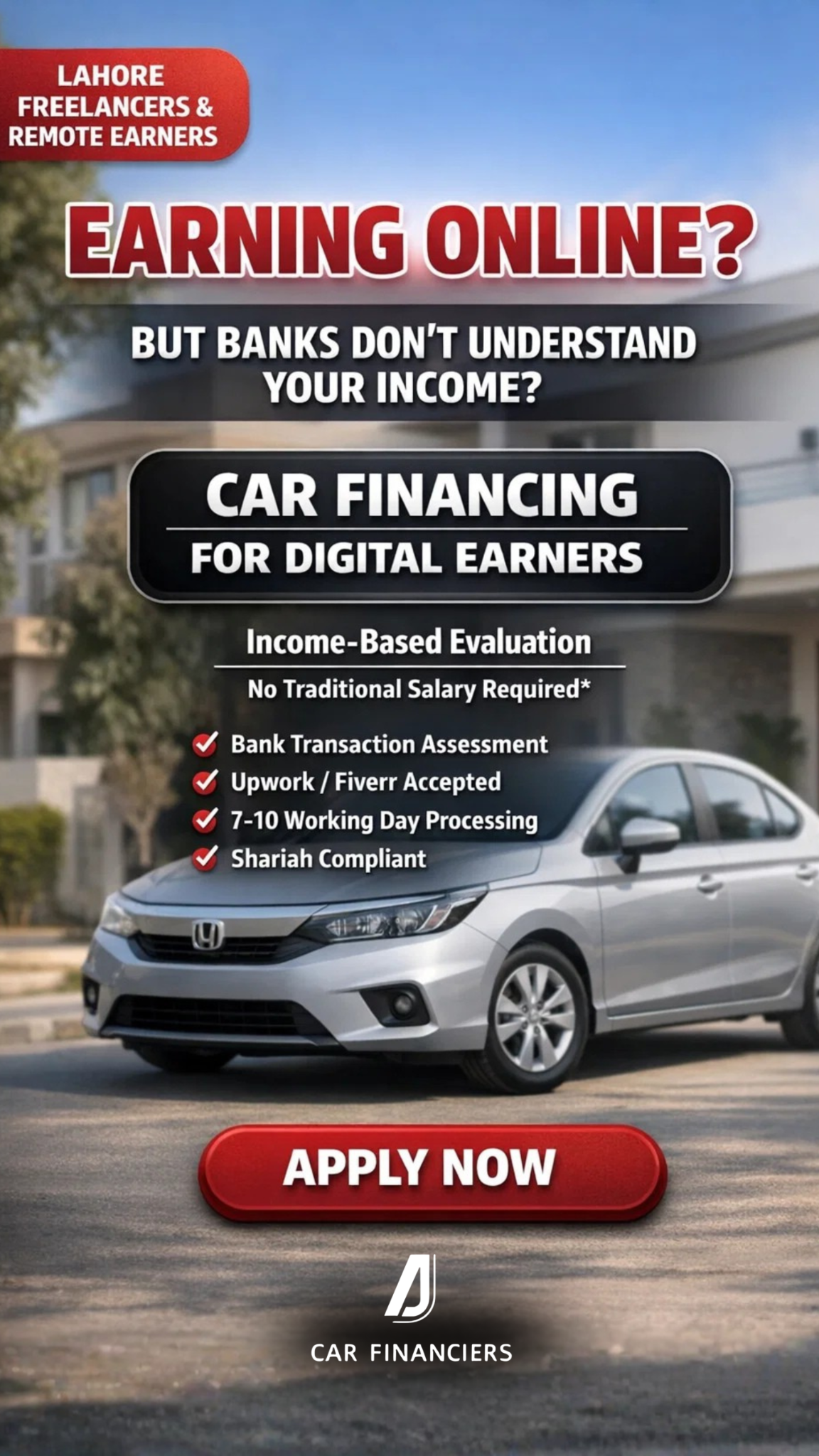 AJ Car Financiers Facebook ad