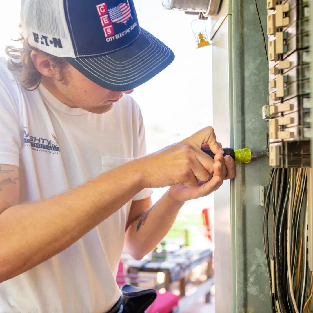 The Mighty Electricians Facebook ad: Services Beyond Expectations