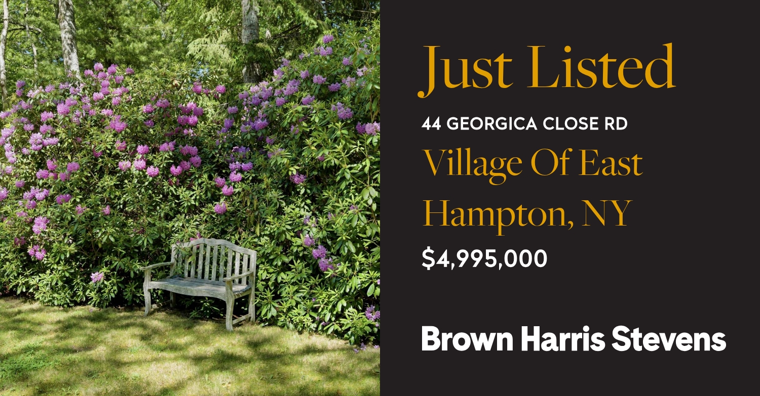 Andrea Ackerman of Brown Harris Stevens Facebook ad: Just Listed in Village of East Hampton
