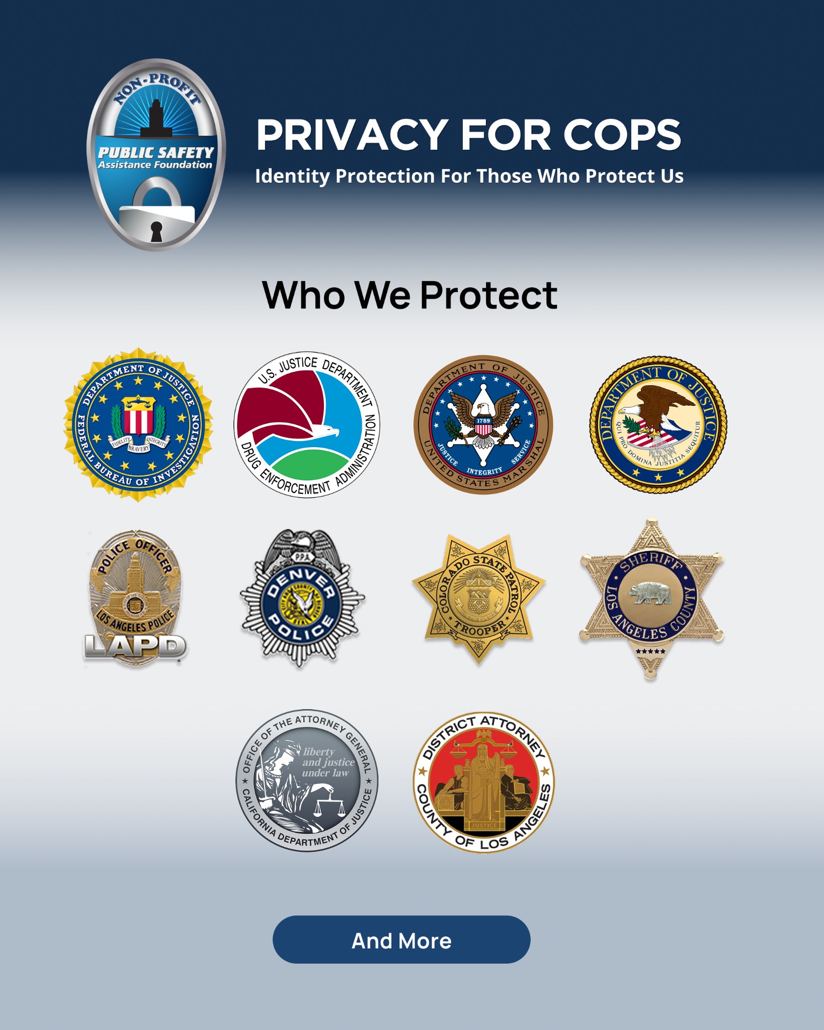 Public Safety Assistance Foundation - PrivacyforCops.org Facebook ad