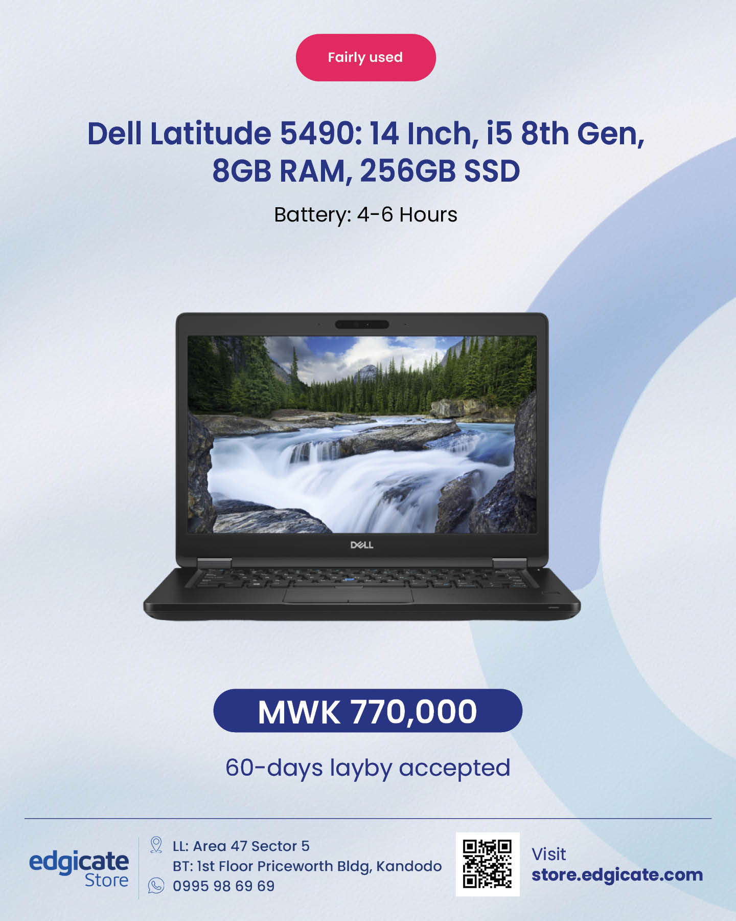Edgicate Facebook ad: We just opened our shop in Blantyre …