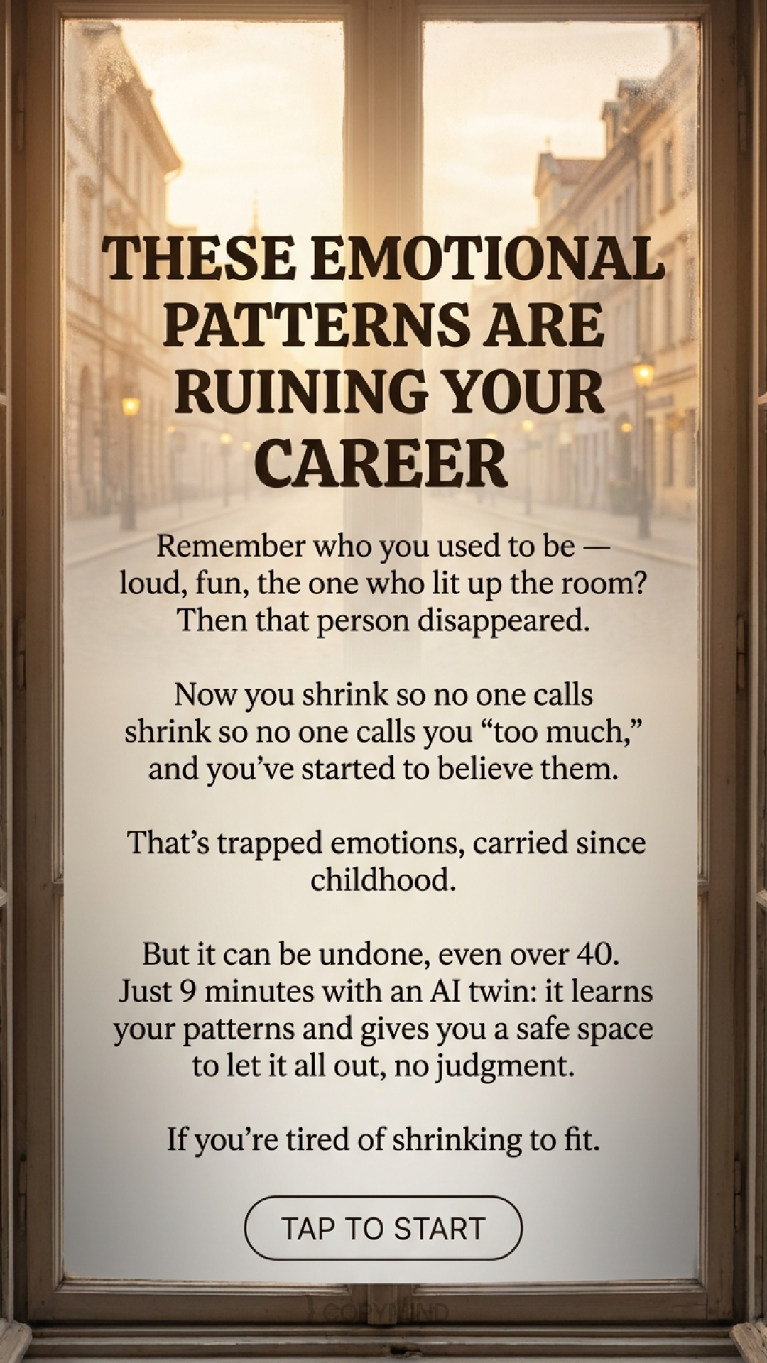 Break bad patterns with Copymind Facebook ad