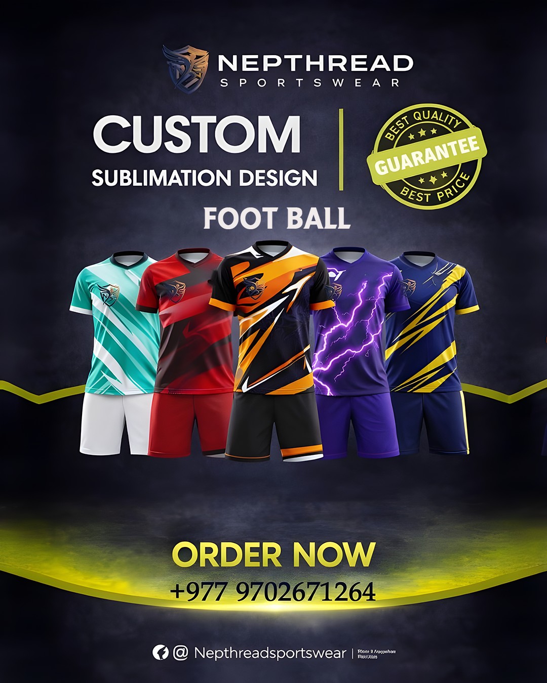 NepThread Sportswear Facebook ad: Nepthread Sportswear NTS- Your team deserves more than…
