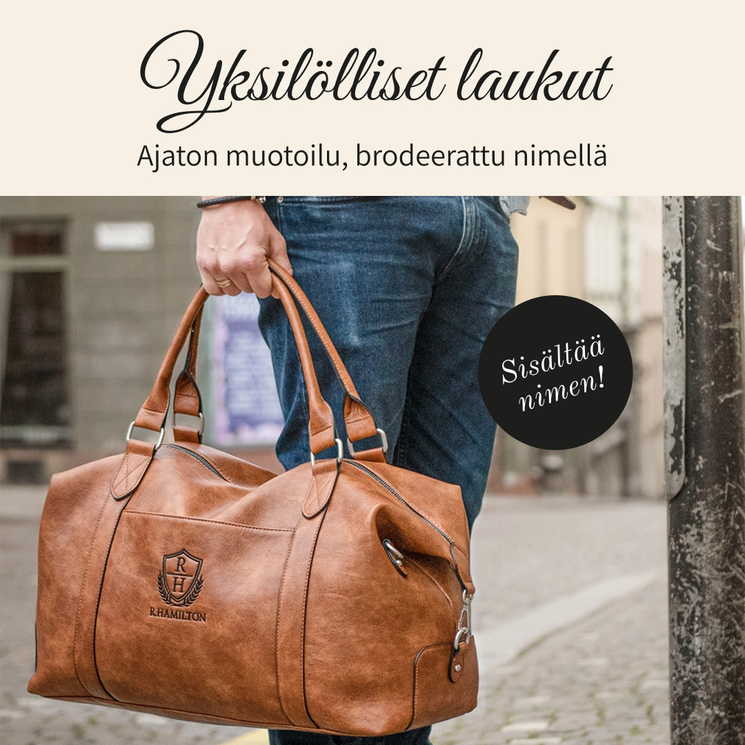 Rofa Design Facebook ad: Laukku nimellä