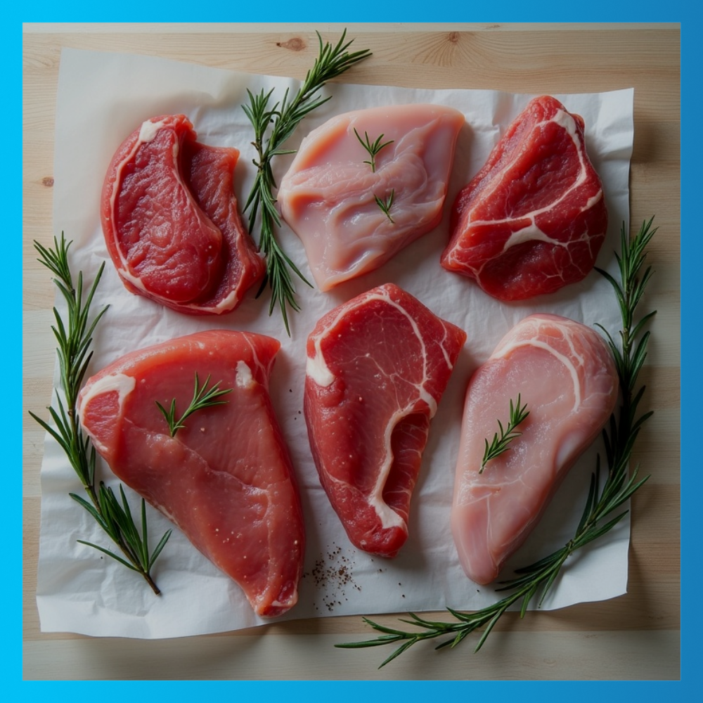 Selection Index Facebook ad: Butcher Meat Delivery Service Deals Today.