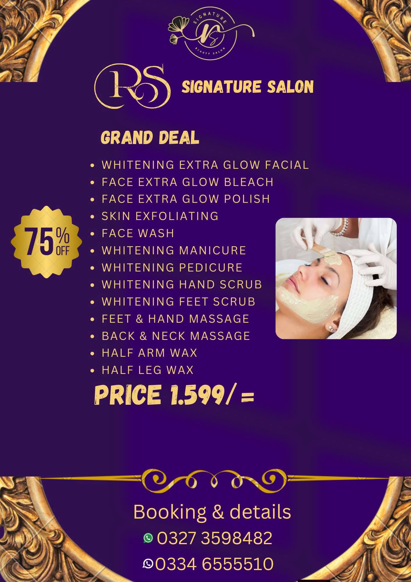 RS signature salon Facebook ad