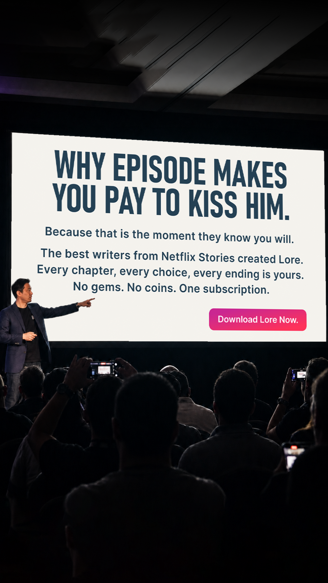 Lore: Interactive Stories Facebook ad