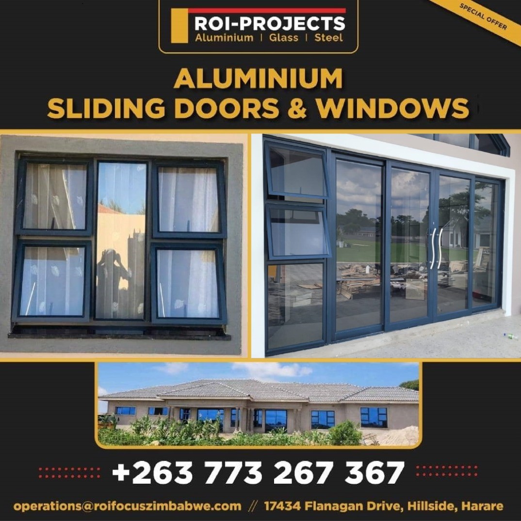 ROI-Projects Zimbabwe Facebook ad: Aluminium & Glass for Home, Office and Industrial…