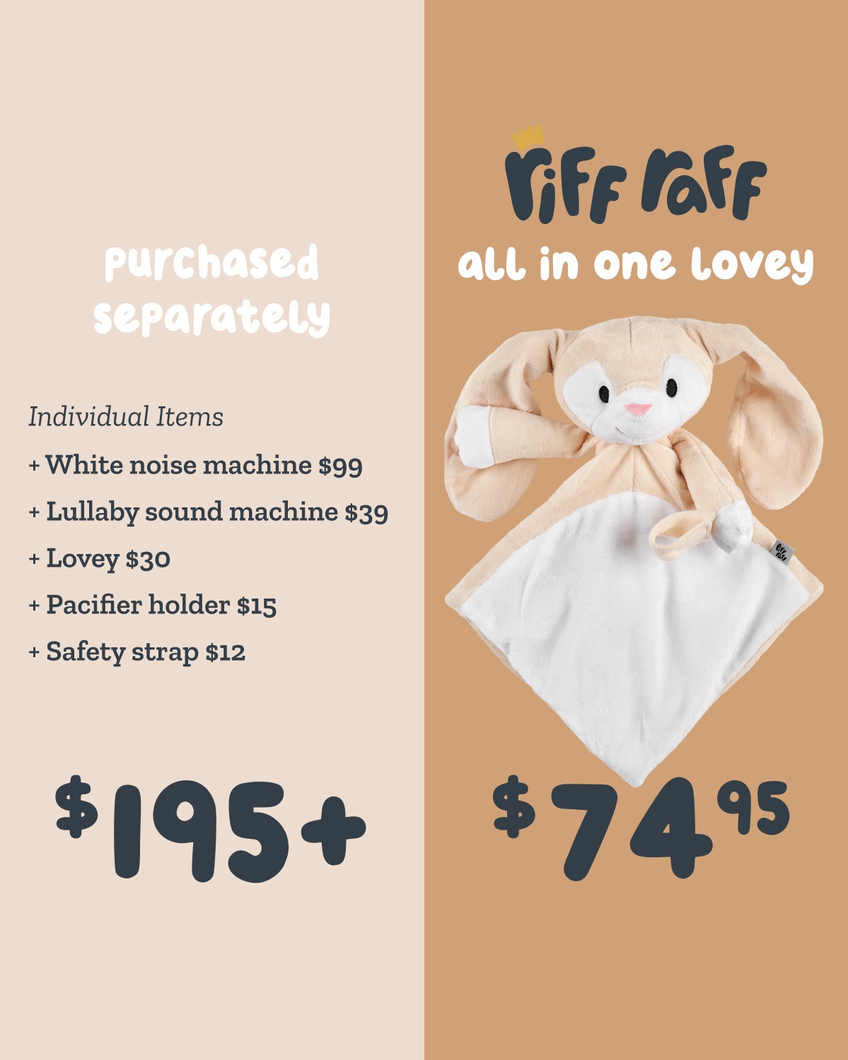 RIFF RAFF SLEEP TOYS Facebook ad