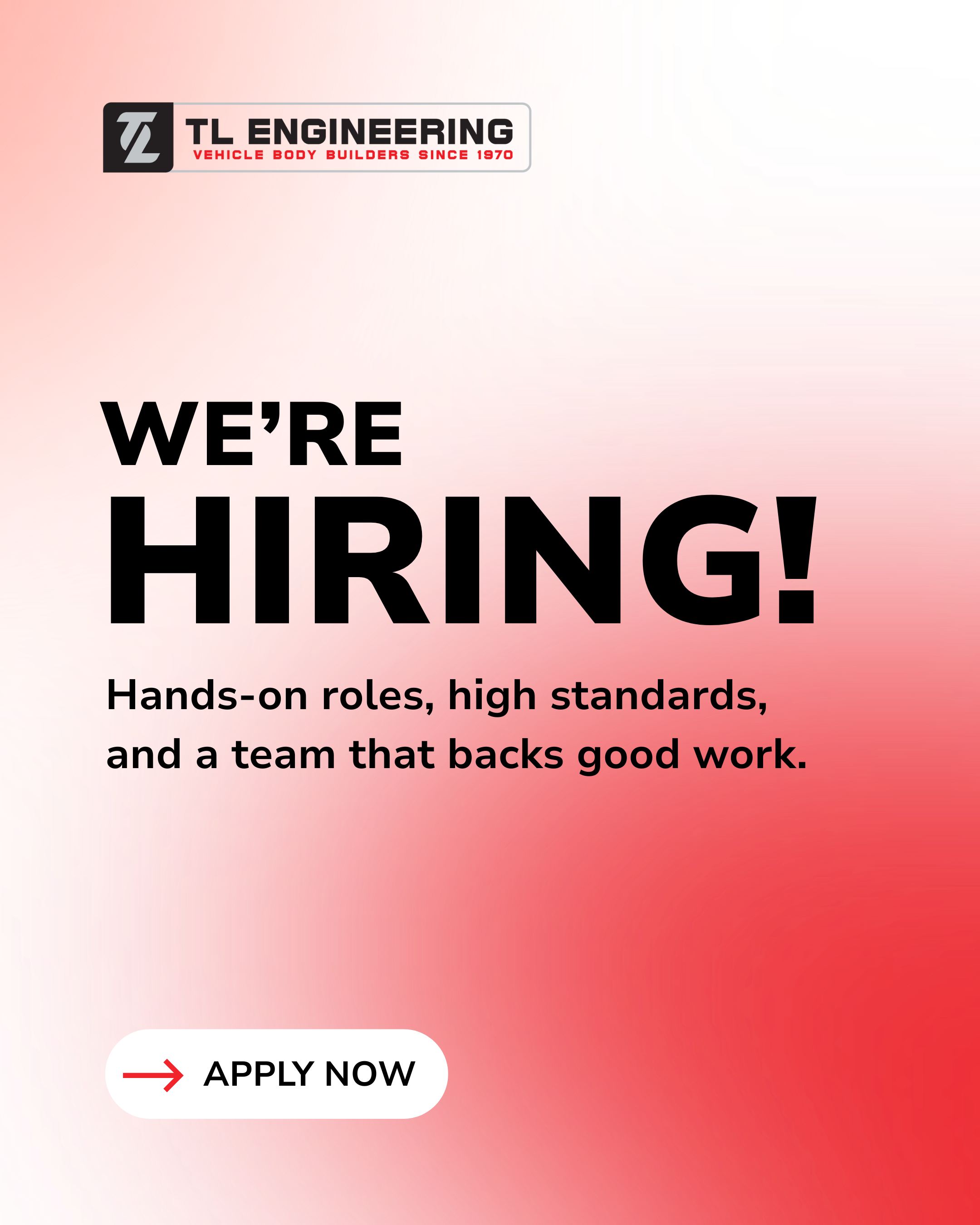 TL Engineering Facebook ad: We're Hiring!