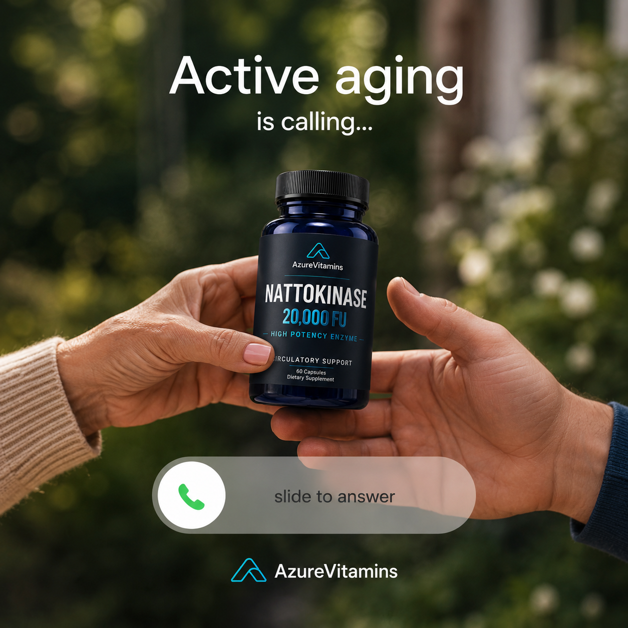 Michael Thompson Facebook ad: Nattokinase 20,000 FU | Highest Potency | AzureVitamins