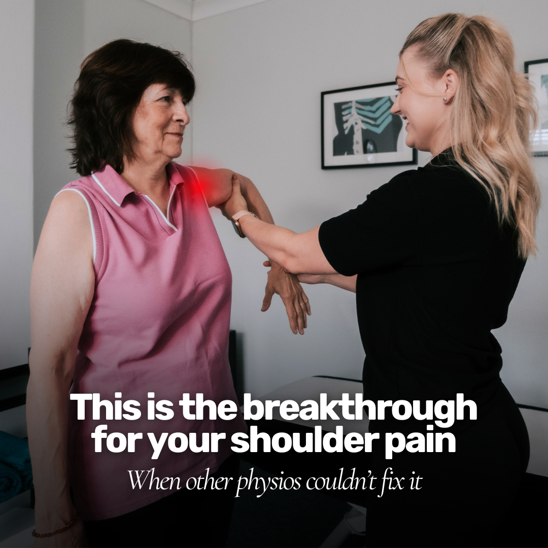 St Giles Physiotherapy Facebook ad: Fix your shoulder - Save 50% on your first session