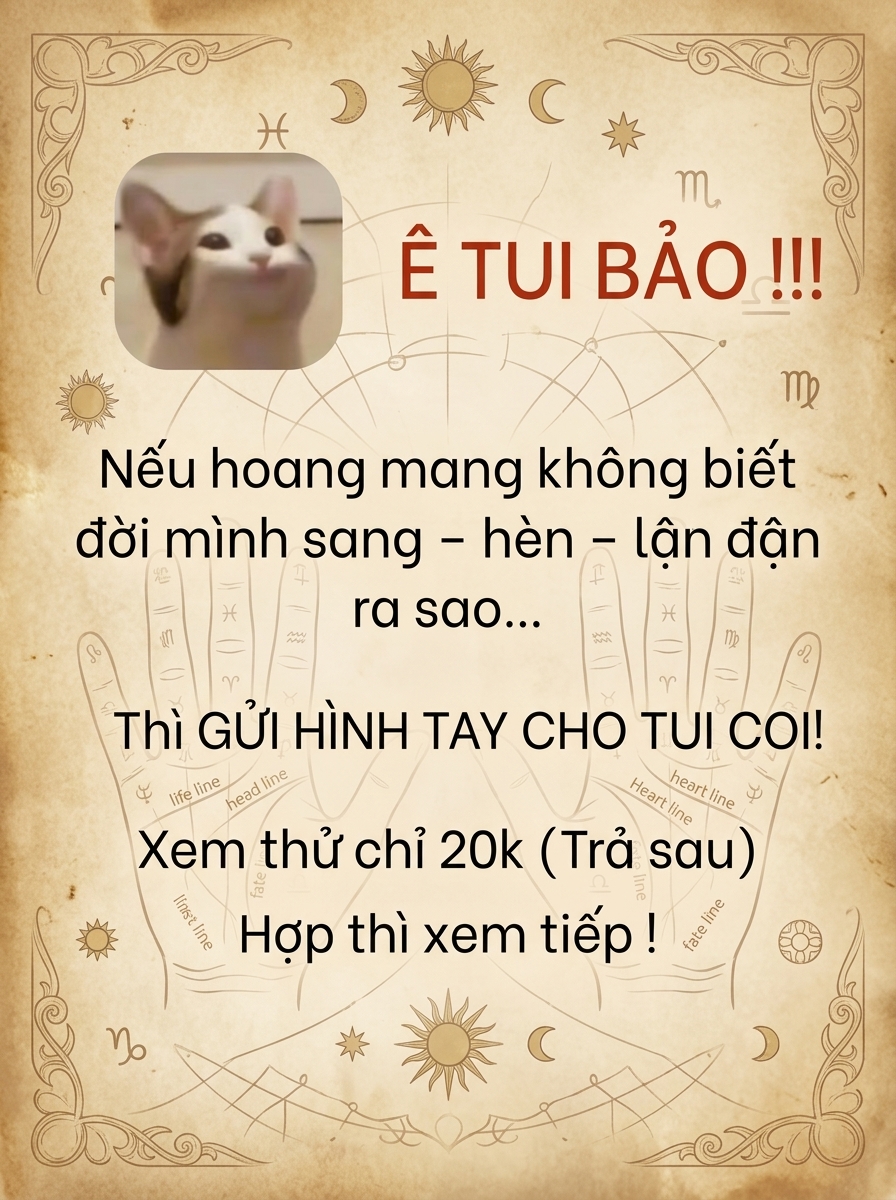 Chúi Tarot - Tử Vi, Chỉ Tay, Duyên Số Facebook ad