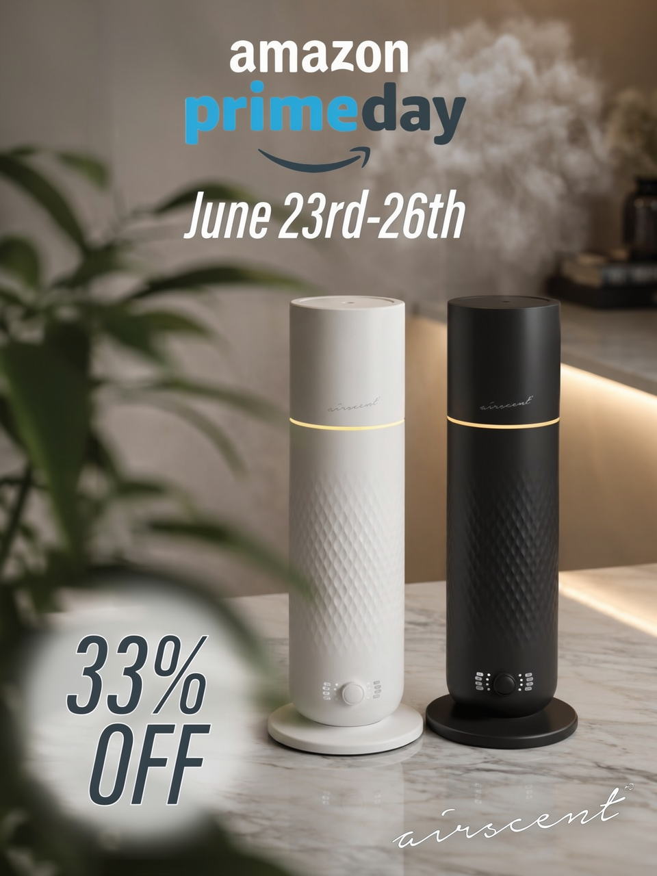 AirScent Diffusers Facebook ad: The AirScent Wireless Essential Oil Diffuser - Waterless…