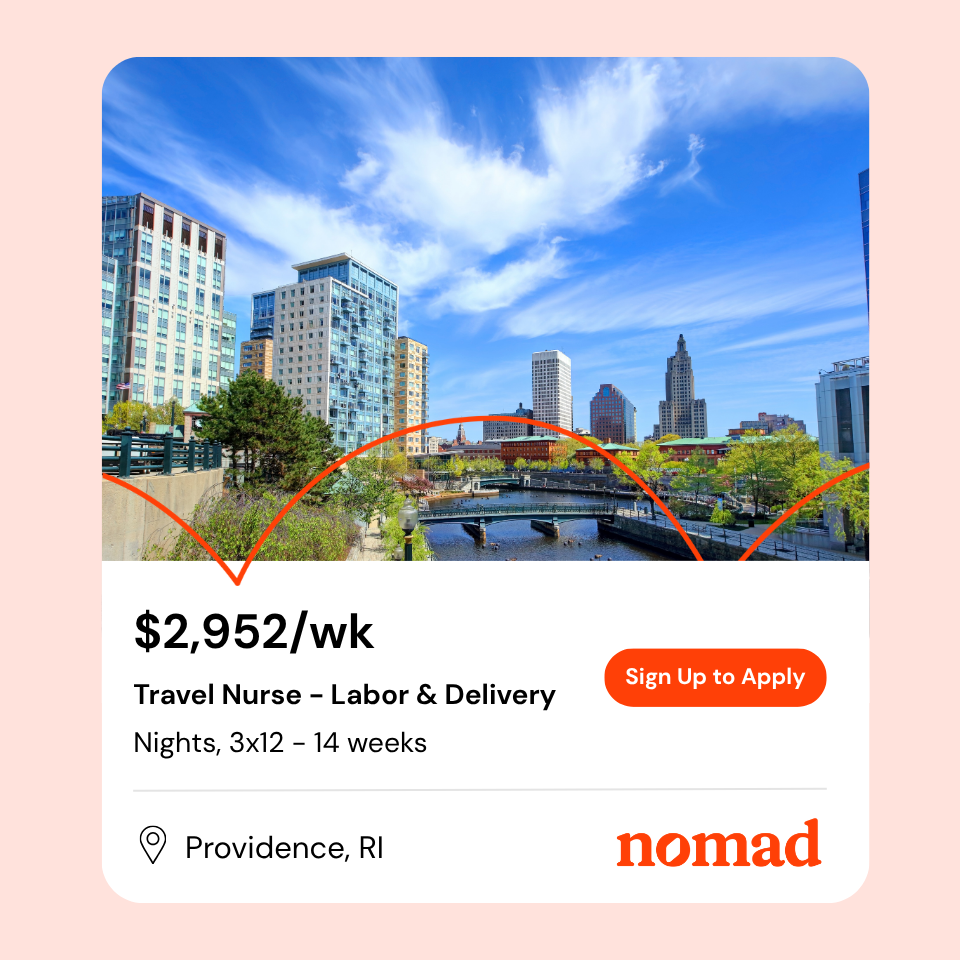 Nomad Health Facebook ad: Sign up to view exact shift rates, stipends…