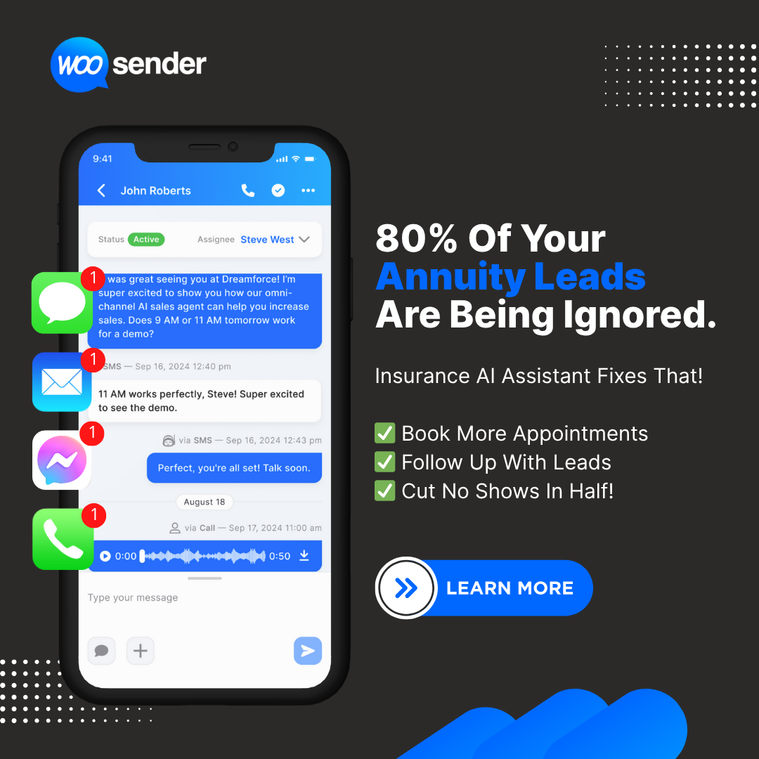 WooSender AI Facebook ad