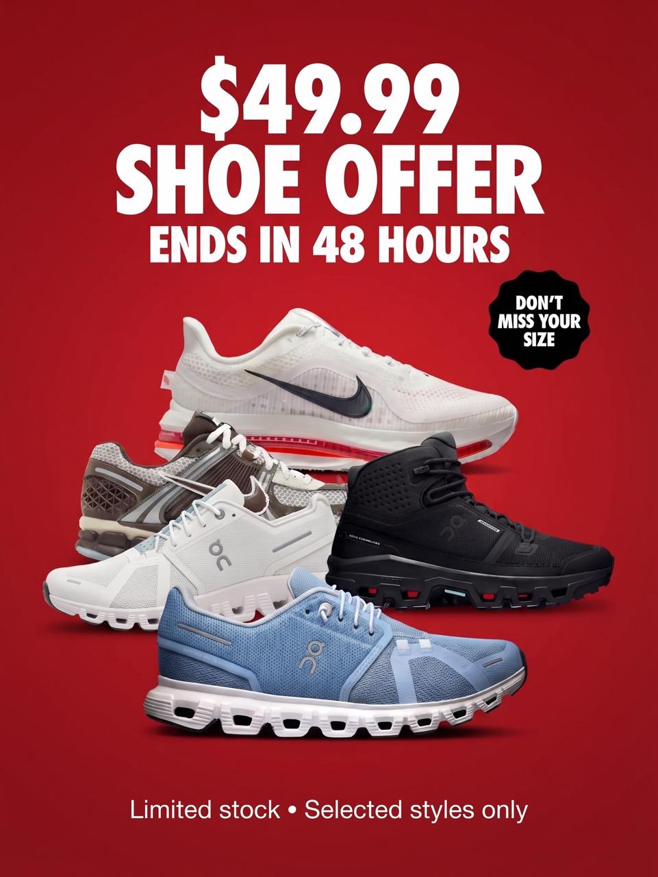 UniversalSportswear Facebook ad: sale running