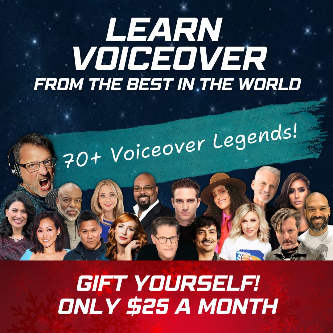 Blumvox Studios Facebook ad: Give the Gift of Voice Acting