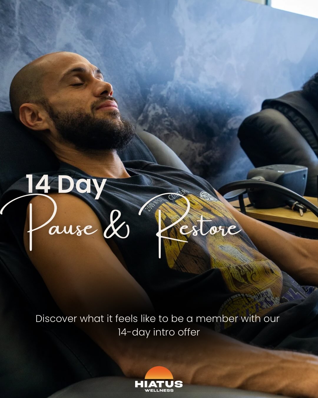 Hiatus Wellness Facebook ad: 14-Day Pause & Restore Intro, Feel Better in…