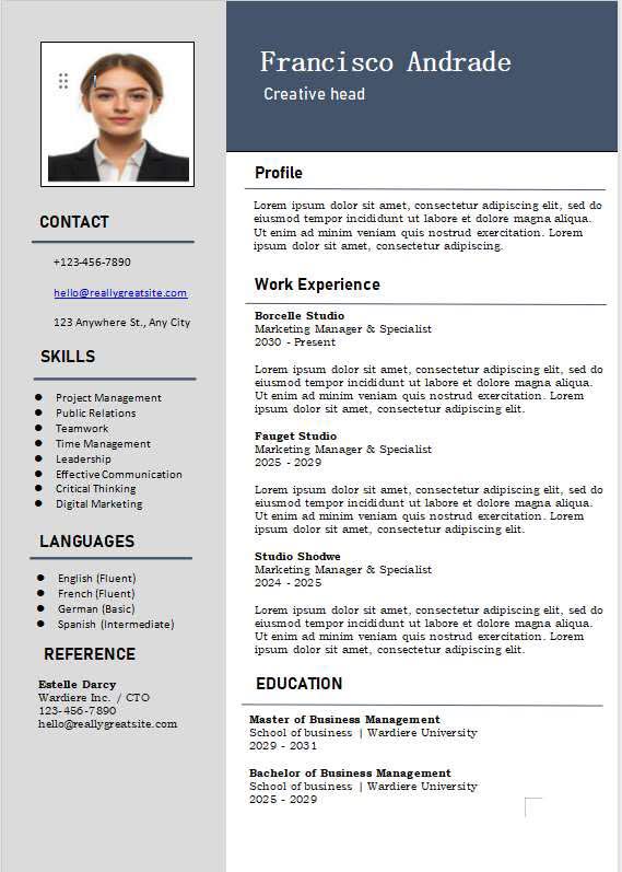 Resume Maker Facebook ad