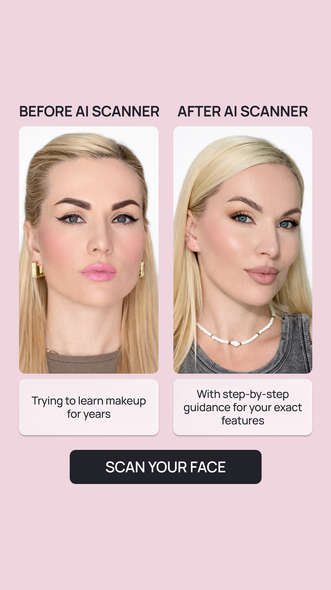 Beauty Transformation Program Facebook ad